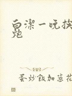 白洁一晚挨十二炮