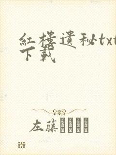 红楼遗秘txt下载