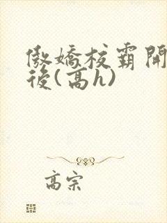 傲娇校霸开荤以后(高h)封面