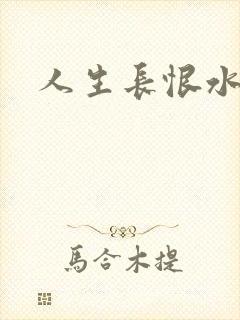 人生长恨水长东封面
