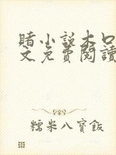 赌小说木口银全文免费阅读笔趣阁