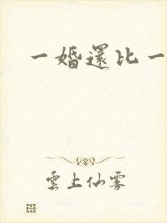 一婚还比一婚高