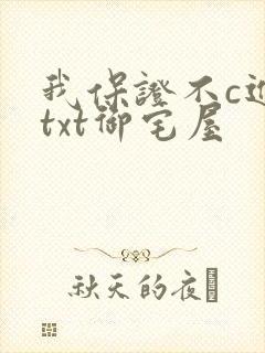 我保证不c进去txt御宅屋封面