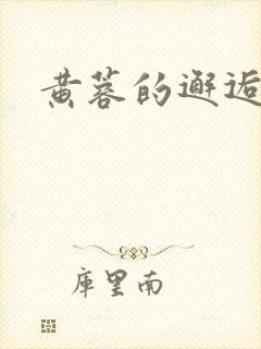 黄蓉的邂逅封面