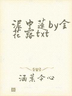 泥中莲by金银花露txt封面