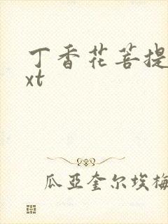 丁香花菩提树txt