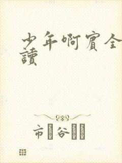 少年啊宾全文阅读