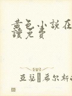 黄色小说在线阅读免费