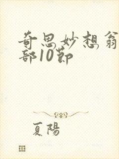 奇思妙想翁十三部10节封面