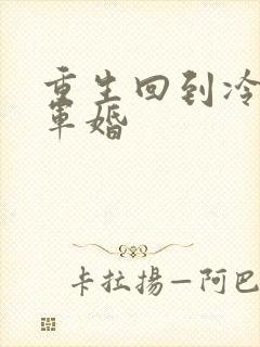 重生回到冷战前军婚