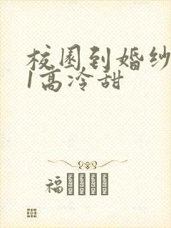 校园到婚纱1V1高冷甜