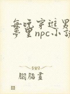 每晚穿进男神的梦里npc小说