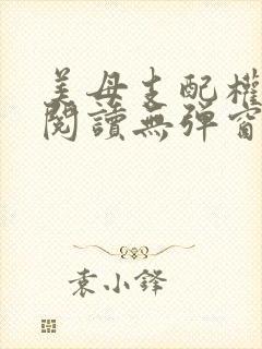 美母支配权全文阅读无弹窗笔趣阁封面
