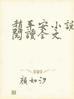 赵平安小说免费阅读全文