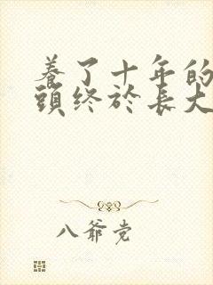 养了十年的小丫头终于长大了