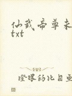 仙武帝尊未删减txt