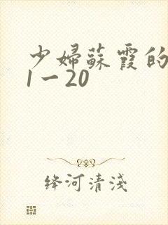 少妇苏霞的沉沦1一20