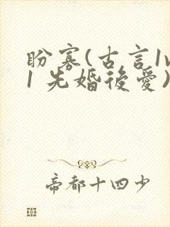 盼寡(古言1v1 先婚后爱)