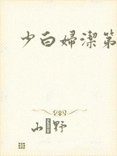 少白妇洁第二部封面