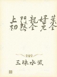 上门龙婿叶辰萧初然全免全集