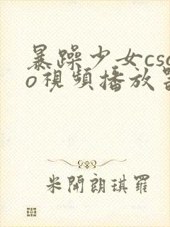 暴躁少女csgo视频播放器推荐