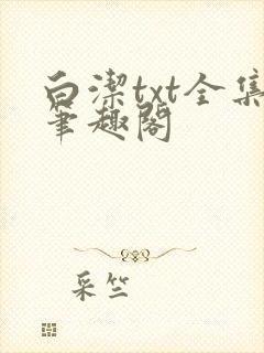 白洁txt全集笔趣阁