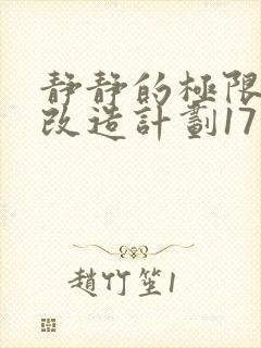 静静的极限自我改造计划17封面