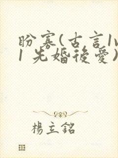 盼寡(古言1v1 先婚后爱)