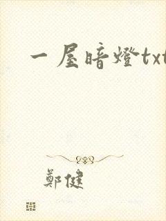 一屋暗灯txt