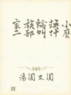家族轮换小说第二部叫什么名字