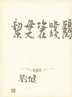 韵母攻略顾小暖原文在线阅读封面