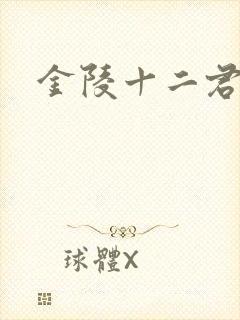 金陵十二君封面