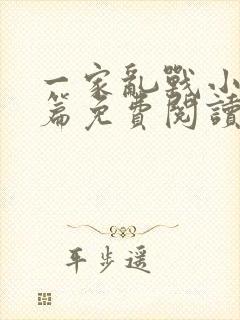 一家乱战小说全篇免费阅读封面