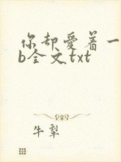 你却爱着一个sb全文txt