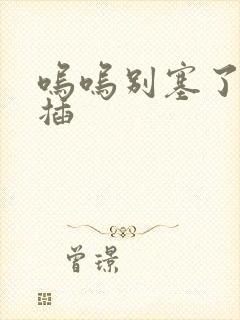 呜呜别塞了啊抽插封面