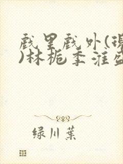 戏里戏外(现场)林栀季淮盛笔趣阁封面