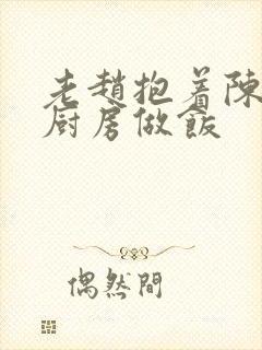 老赵抱着陈婷在厨房做饭