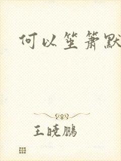 何以笙箫默小说