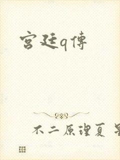 宫廷q传封面