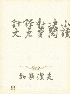 针锋对决小说全文免费阅读完整版