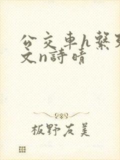 公交车h系列辣文n诗晴封面