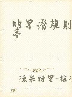 明星潜规则之皇梦