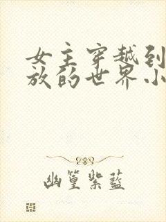 女主穿越到很开放的世界小说