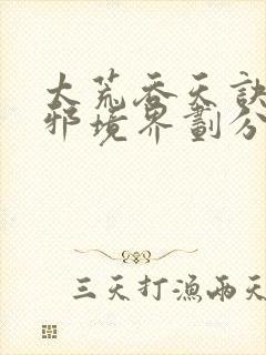 太荒吞天诀柳无邪境界划分