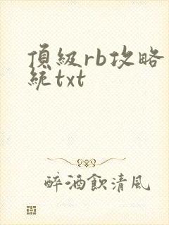 顶级rb攻略系统txt