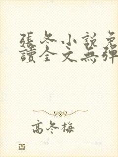 张冬小说免费阅读全文无弹窗