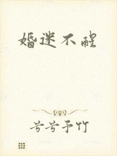 婚迷不醒封面