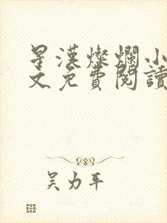 星汉灿烂小说全文免费阅读