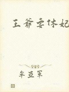 王爷要休妃封面