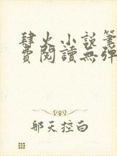 肆火小说笔趣免费阅读无弹窗